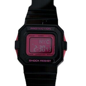 GSHOCK Casio Mini Ladies Pink Dial Black Case 42mm Shock Resist GMN-550